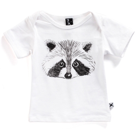 Minti S14 Baby Tee Racoon White